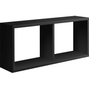 Etajera de perete XORA, 59x30x14.5 cm, Negru