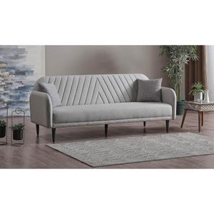 Canapea extensibila Sani Paradise, 3 locuri, 210 x 85 x 84 cm, gri deschis