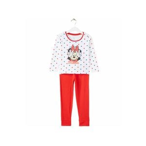 Pijama copii cu maneca lunga Peace Minnie Mouse, 100% bumbac