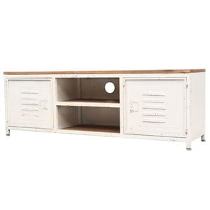 Comoda TV vidaXL, 120 x 30 x 40 cm, alb
