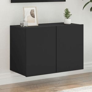 Comoda TV de perete vidaXL, negru, 60x30x41 cm
