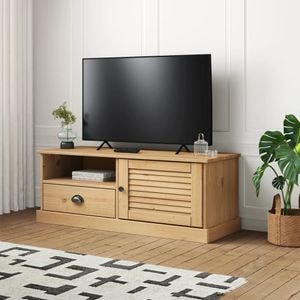 Comoda TV VIGO vidaXL, 106x40x40 cm, lemn masiv de pin