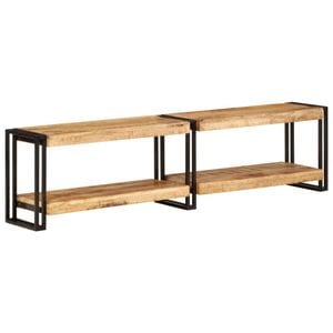 Comoda TV vidaXL, 160x30x40 cm, lemn masiv de mango