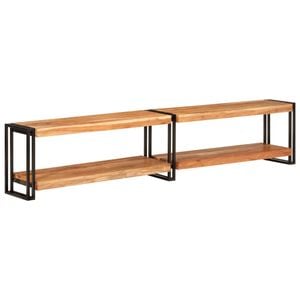 Comoda TV vidaXL, 200x30x40 cm, lemn masiv de acacia