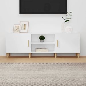 Comoda TV vidaXL, alb, 150x30x50 cm, lemn compozit