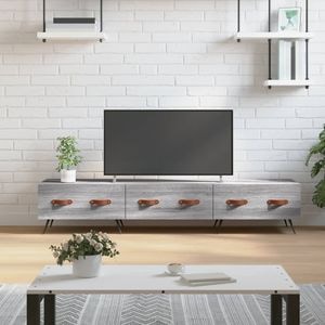Comoda TV vidaXL, gri sonoma, 150x36x30 cm, lemn prelucrat