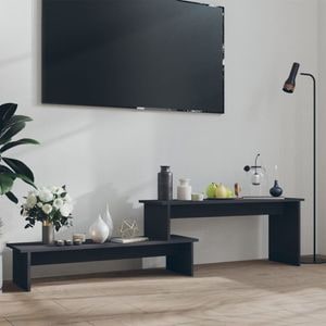 Comoda TV vidaXL, gri, 180x30x43 cm, PAL 