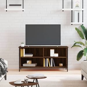 Comoda TV vidaXL, stejar maro, 100x40x50 cm, lemn prelucrat