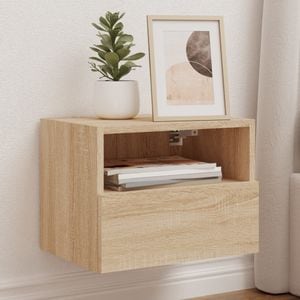 Comode TV de perete vidaXL, 2 buc., stejar sonoma, 40x30x30 cm, lemn