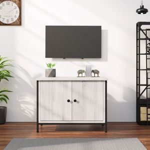 Comoda TV cu usi vidaXL, stejar sonoma, 60x35x45 cm, lemn prelucrat
