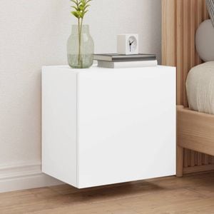 Comoda TV de perete vidaXL, alb, 40,5x30x40 cm, lemn prelucrat