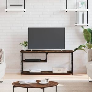 Comoda TV vidaXL, stejar fumuriu, 103x38x46