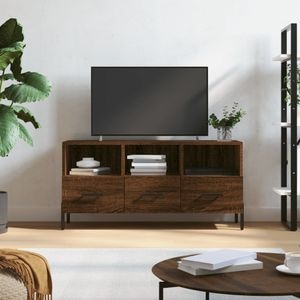 Comoda TV vidaXL, stejar maro, 102x36x50 cm