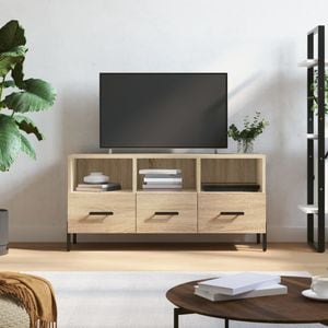 Comoda TV vidaXL, stejar sonoma, 102x36x50 cm, lemn prelucrat