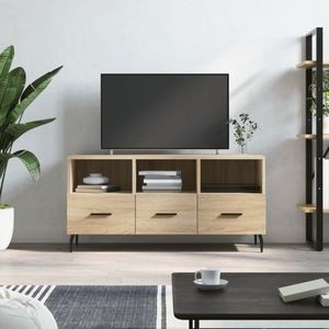 Comoda TV stejar sonoma vidaXL, 102x36x50 cm, lemn prelucrat