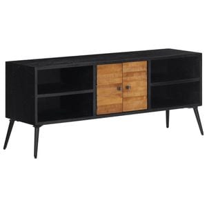 Comoda TV vidaXL, 112x31x45 cm, lemn masiv de tec reciclat