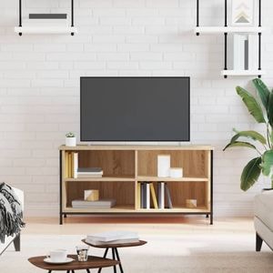 Comoda TV vidaXL, stejar sonoma, 100x40x50 cm, lemn prelucrat
