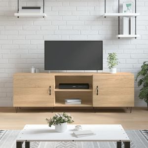 Comoda TV vidaXL, stejar sonoma, 150x30x50 cm, lemn compozit