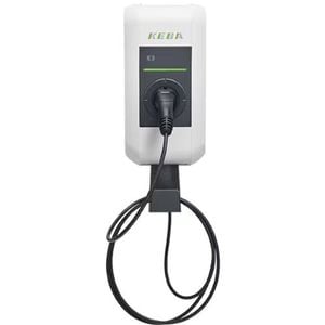 Statie incarcare masini electrice KEBA Austria Wallbox P30 Premium, monofazat, 7.4 kW, 32A, Type 2, cablu 6m, alb