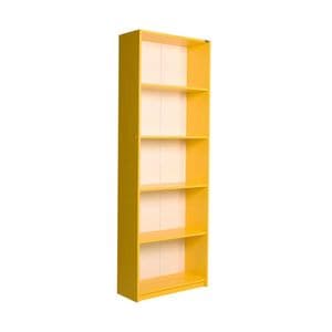 Biblioteca Adore Modern, 5 rafturi, 64 x 182 x 26 cm, PAL, galben