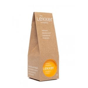 Deodorant natural vegan crema The Lekker Company, Mandarine si lamaie, 30g (zero plastic)