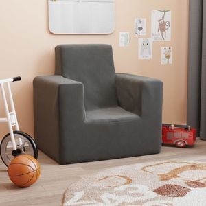 Canapea pentru copii vidaXL, plus moale, antracit