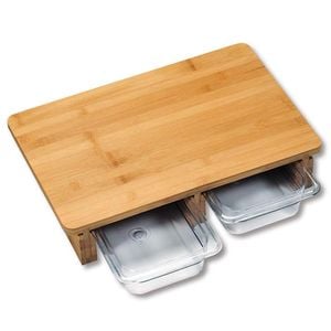Tocator Kesper 58353, 40.5x27.5x8.5cm, Containere depozitare, Bambus, Maro