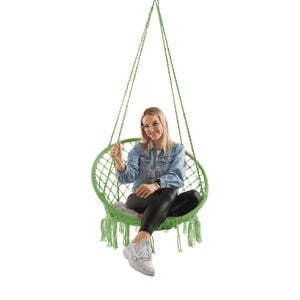 Scaun agatat DacEnergy, metal, 80 x 120 cm, verde deschis