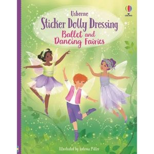 Carte pentru copii, Usborne, Sticker Dolly Dressing Ballet and Dancing Fairies, 5+ ani