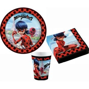 Set petrecere, Ladybug, 36 piese, multicolor