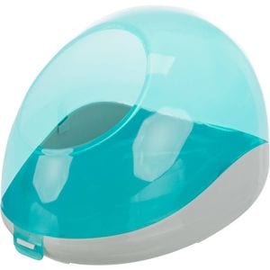 Cadita Nisip Pentru Rozatoare, Trixie, 27x18x16 cm, Gri/Turcoaz, 63002