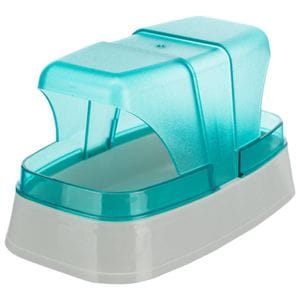 Cadita Nisip Pentru Rozatoare, Trixie,17x10x10 cm, Gri/Turcoaz, 63001