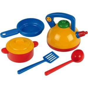 Set de gatit Emma's Kitchen 6  accesorii pentru copii de jucarie, Theo Klein 2 ani+, multicolor