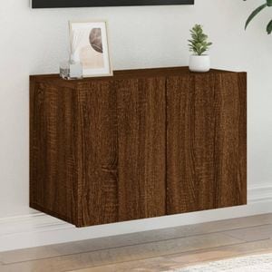 Comoda TV de perete vidaXL, 60 x 30 x 41 cm, lemn, stejar maro