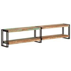 Comoda TV vidaXL, 200 x 30 x 40 cm, lemn masiv reciclat, maro