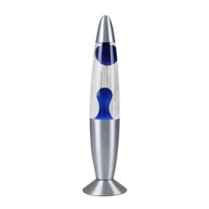 Lampa decorativa Lava Blue, PROCART, 30W, inaltime 41 cm, alimentare priza