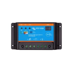 Incarcator solar BlueSolar PWM-Light, Victron Energy, 12/24V-5A, Negru