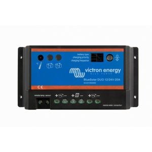 Incarcator solar BlueSolar PWM-Light, Victron Energy, 12/24V-20A, Negru