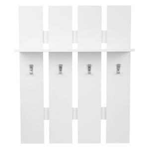 Cuier DacEnergy, PAL, 4 carlige, 1 raft, 80 x 23 x 100 cm, alb