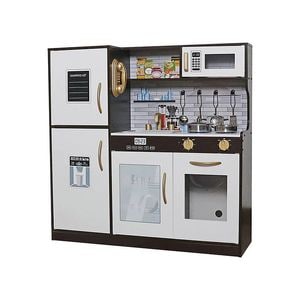 Bucatarie din Lemn, FrittoKitchen, Iluminare LED, Butoane cu Sunete,Lista Cumparaturi,Telefon,Plita,Cuptor, Masina de spalat vase,Chiuveta, Set Ustensile, 80.5CM In