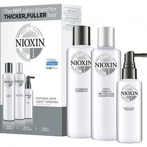 Set Nioxin System 1, Sampon 150 ml + Balsam 150 ml + Tratament 50 ml