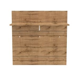Cuier de perete DacEnergy, PAL, muchii din ABS, 3 carlige, cu raft, 80 x 23.6 x 80 cm, stejar wotan si alb