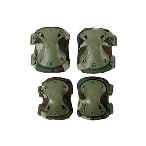Set genunchiere si cotiere, IdeallStore, nylon, marime universala, camuflaj