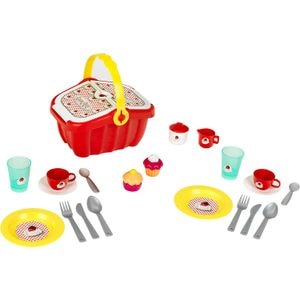 Cos de picnic pentru copii cu 20 de accesorii de jucarie, Theo Klein 2 ani+, multicolor