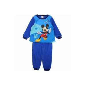 Pijama copii, cu maneca lunga Mickey Mouse Disney, polar, albastru