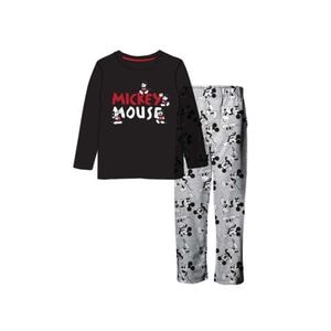 Pijama copii cu maneca lunga Mickey Mouse Disney, negru/gri, 92 cm
