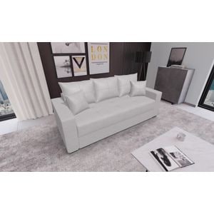 Canapea extensibila Claudia Mica Fresh 1, 3 locuri, 227 x 99 x 73 cm, bej deschis
