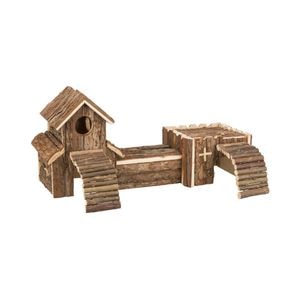 Casuta Pentru Rozatoare, Trixie, Frida, Cu Sistem De Tunel, 47x22x15 cm, 6163