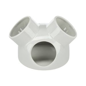 Casuta Pentru Rozatoare, Trixie, Ceramica, Cu 3 Intrari, 16x12 cm, Gri, 61364