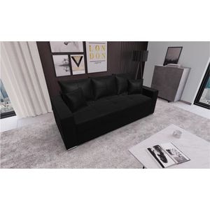 Canapea Claudia Mica Fresh 17, 227 x 99 x 73 cm, culoare negru